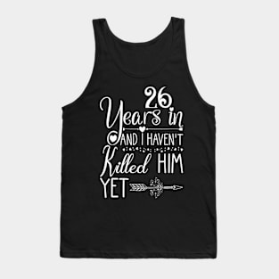 26Th Wedding Anniversary For Her Just Married 26 Years Tank Top